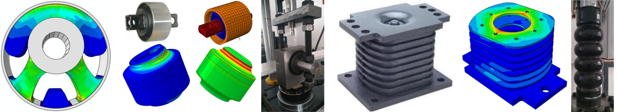 Fea Rubber Examples Design Development and FEA of Rubber Metal Bonded Parts Components